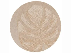 Garden Impressions Outdoor Teppiche-Garten-Impressionen Ø200 cm Outdoor-Teppich - Leaf Taupe