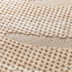 Garden Impressions Outdoor Teppiche-Garten-Impressionen Ø200 cm Outdoor-Teppich - Leaf Taupe