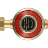 Gimeg Gasdruckregler-0-4 bar 3/8" Li In x auß verstellbarer Gasdruckregler