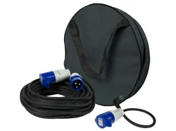 Gimeg Cee Kabels^20 Meter CEE-Verlängerungskabel mit Tasche und Adapter