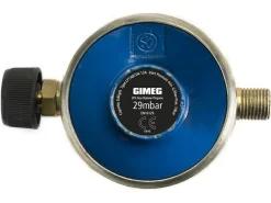 Gimeg Campingaz 29 mbar 1/4 Zoll links Gasdruckregler< Gasdruckregler