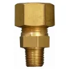 Gimeg Gas Klemmringverschraubungen-gerade Spitzenstück - 3/8 Zoll außen x 6/8 mm