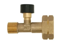Gimeg Gas Klemmringverschraubungen^Kombi X 3/8"li Schlauchbruchsicherung