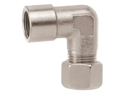 Gimeg Gas Klemmringverschraubungen-stahl winkel - 3/8 Zoll innen x 10/12 mm