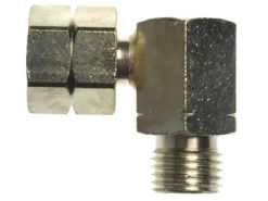 Gimeg Gas Klemmringverschraubungen^Winkel - 1/4 links männlich x 1/4 links weiblich