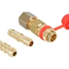 Gimeg Gas Schlauchverbinder|Gas Schnellkupplungen^2x Schlauchadapter mit Schnellkupplung