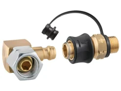 GOK Gas Schnellkupplungen-1-fach 1/4" Links Winkel-Schnellkupplung