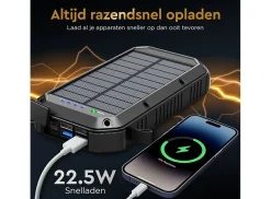 Markenlos Golden Sound Solar-Powerbank - 30.000 mAh< Powerbanks