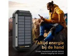 Markenlos Golden Sound Solar-Powerbank - 30.000 mAh< Powerbanks