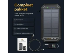 Markenlos Golden Sound Solar-Powerbank - 30.000 mAh< Powerbanks