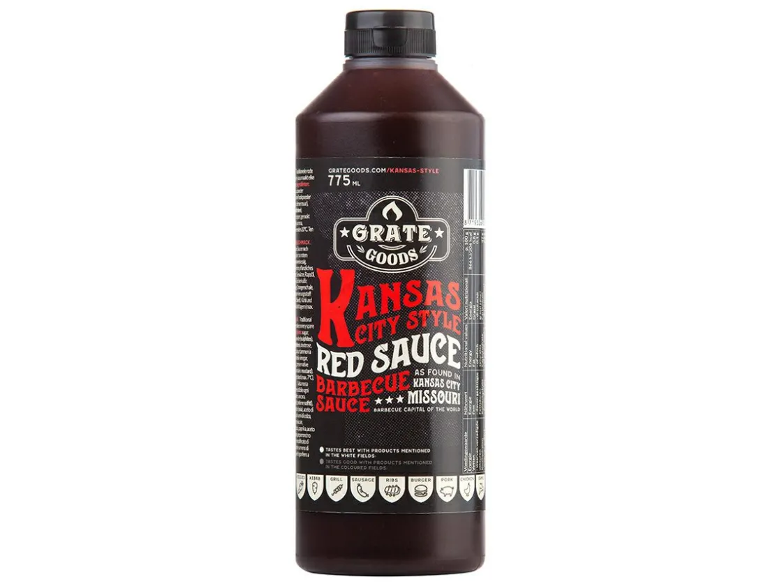 Grate Goods Grillgewürze|Grillgewürze-Kansas City Rote Soße - 775 ml