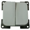 Haba C-line doppelt Schalter - Grey< Lichtschalter & Steckdosen