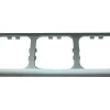 Haba C-line 3-fach Abdeckrahmen - Silver< Lichtschalter & Steckdosen