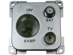 Haba Lichtschalter & Steckdosen^C-line Multi Wandsteckdose - Silver