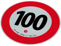Markenlos Verkehrssicherheit^Höchstgeschwindigkeit von 100 km / h