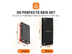 Markenlos Powerbanks^HEKO Solar Spark Powerbank mit Unfold 15 Solar Panel