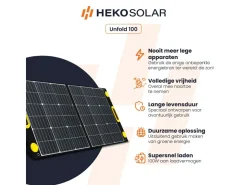 Markenlos Solarmodule^HEKO Solar Unfold 100 Portable Solar Panel