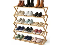 HEM Bambus 5 Ebenen Schuhregal< Schuh Organizer
