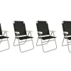 HEM Campingstühle Mit Verstellbarer Rückenlehne|Klappstühle-Aluminium verstellbarer campingstuhl - Set von 4