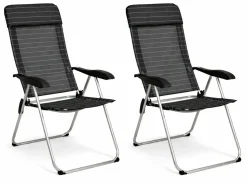 HEM Campingstühle Mit Verstellbarer Rückenlehne|Klappstühle^Grey Klappstuhl - Set von 2