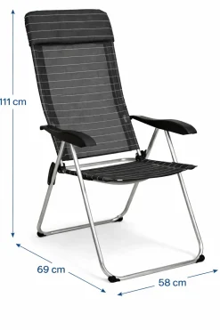 HEM Campingstühle Mit Verstellbarer Rückenlehne|Klappstühle^Grey Klappstuhl - Set von 2
