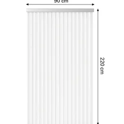 HEM PVC 90 x 220 cm türvorhang - White< Insektenschutz