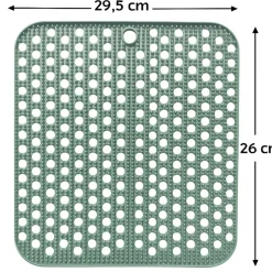 HEM Abtropfgestelle^29,5x26 cm rutschfeste abtropfmatte aus silikon - green