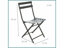 HIXA Aktive Gartenstühle^Hesperide HIXA Greensborro Gartenstühl - Set von 4