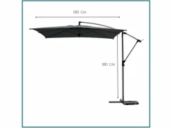 HIXA Aktive Hesperide HIXA Sonnenschirm mit Ständer - Black< Sonnenschirme