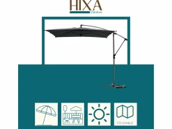 HIXA Aktive Hesperide HIXA Sonnenschirm mit Ständer - Black< Sonnenschirme