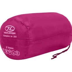 Highlander Schlafsäcke Kinder|Sommerschlafsäcke-Sleepline 300 Kinder Mumienschlafsack - Pink