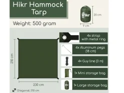 Hikr Tarps^210 x 230 cm Tarp - Brown