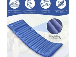 Hikr Selbstaufblasende Schlafmatten^® 10cm+ Schlafmatte - Blue
