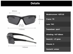 Hikr Sonnenbrillen^Fahrradbrille - Black