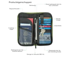 Hikr Reiseutensilien^Reisebrieftasche – Reisepasshülle - Grey