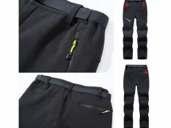 Hikr Hosen^Wasserdichte Herren-Fleecehose - Grey