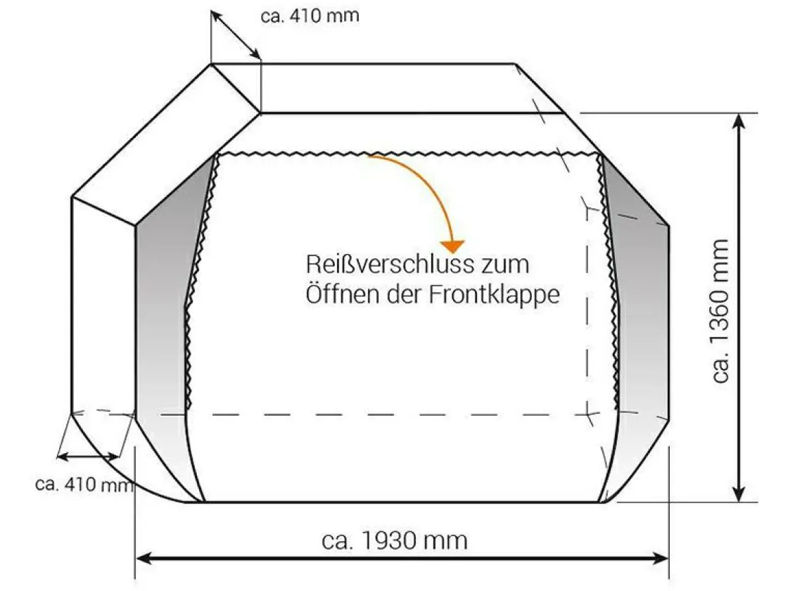 Hindermann Fahrradschutzhüllen-Concept ZWOO Fahrradschutzhülle - 3 Fahrräder