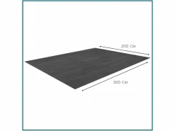 HIXA Aktive Bodenplane|Bodenplane-HIXA 300 x 200 cm Bodenplane - Black