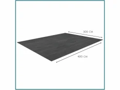 HIXA Aktive Teppiche|Teppiche^HIXA 400 x 300 cm Zeltteppich - Black
