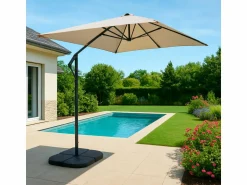 HIXA Aktive Sonnenschirmfüße & -Halter^HIXA Beton Set von 4 Sonnenschirmfliesen - Black