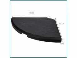 HIXA Aktive Sonnenschirmfüße & -Halter^HIXA Beton Set von 4 Sonnenschirmfliesen - Black