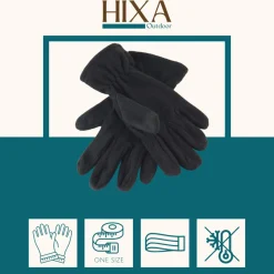 HIXA Aktive Handschuhe & Fäustlinge^HIXA Fleece Gloves Black