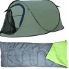 HIXA Aktive Wurfzelte|Verdunkelungszelte^HIXA Green Pop-up-Zelt mit Schlafsack