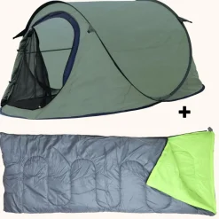 HIXA Aktive Wurfzelte|Verdunkelungszelte^HIXA Green Pop-up-Zelt mit Schlafsack