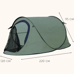 HIXA Aktive Wurfzelte|Verdunkelungszelte^HIXA Green Pop-up-Zelt mit Schlafsack