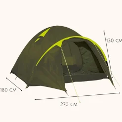 HIXA Aktive 2 Personen Kuppelzelte|Trekkingzelte^HIXA 2-Personen Green Kuppelzelt