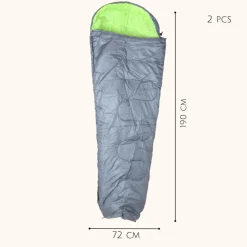 HIXA Aktive HIXA Polyester 2er-Set Schlafsäcke - Green< Deckenschlafsäcke|Sommerschlafsäcke