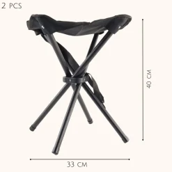 HIXA Aktive HIXA Set von 2 Klapphocker< Campinghocker