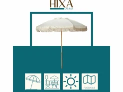 HIXA Aktive Sonnenschirme^HIXA Sonnenschirm mit Holzständer - Beige