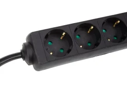 Markenlos HQ-Power 4-fach Leiste mit Schrumpfschlauch - 5 Meter< Schuko Steckdosen
